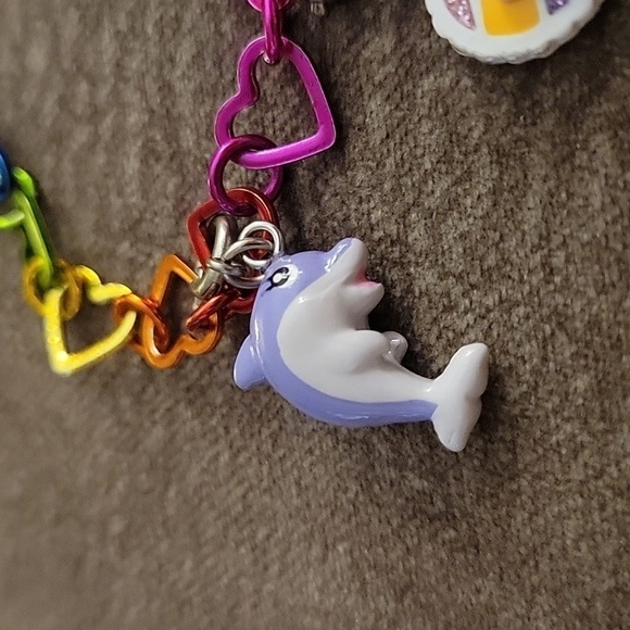 3/$30 CHARM IT Rainbow Heart Friends Kidcore Bracelet - Picture 3 of 8